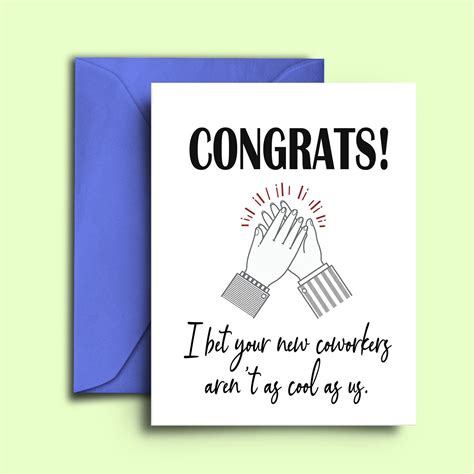 Funny Sarcastic Farewell Card For Coworkers Colleagues I Bet Your New