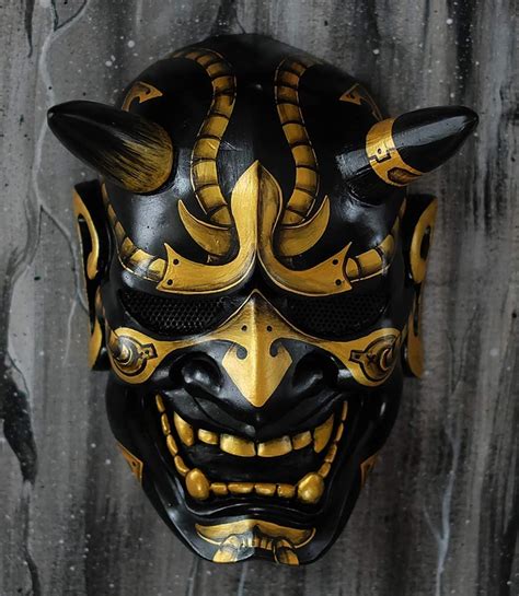 Hannya Kabuki Demon Warrior Samurai Mask Fully Wearable Amazon Co Uk