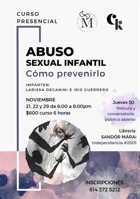 Curso Abuso Sexual Infantil Cómo Prevenirlo Chihuahua Chih