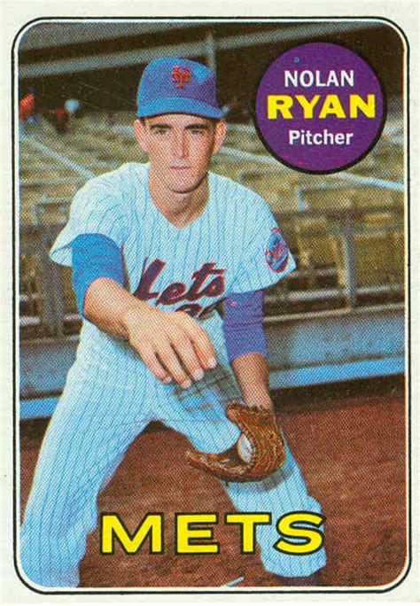 Jan 31, 2021 · the four key rookie cards of brett, yount, carter and rice are the biggest draws in the set but as you can see there are many other cards of great hall of famers as well. 1969 Topps Baseball: Nolan Ryan (#533)