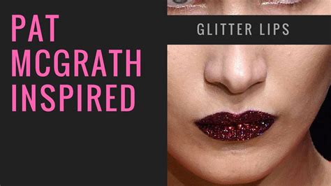 Pat Mcgrath Inspired Glitter Lips Youtube