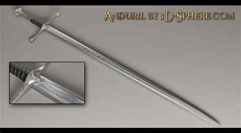 Modeling Anduril The Sword Of Aragorn In 3dsmax 3d Sphere 3dsmax