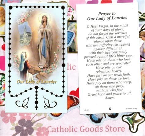 Our Lady Of Lourdes Prayer To Our Lady Of Lourdes Paperstock Holy