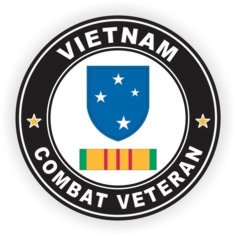 23rd Infantry Americal Division Vietnam Combat Veteran With Ribbon
