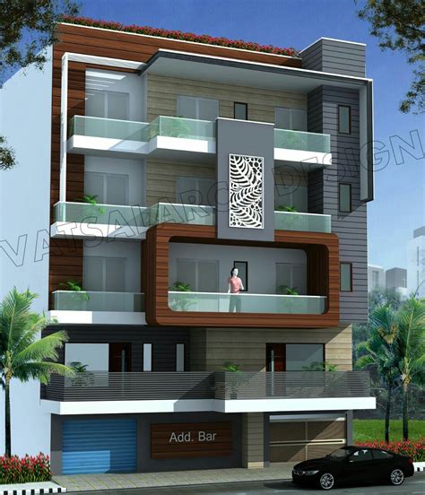 Double Floor Front Side House Front Elevation Double Floor Home