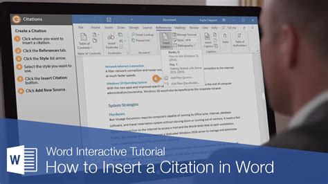 How To Insert A Citation In Word Customguide