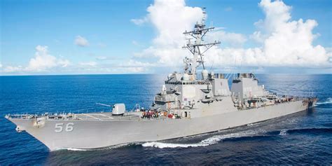 A Us Navy Warship Sailed Through The Taiwan Strait For The First Time