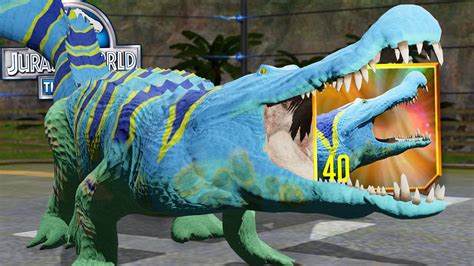 Biggest Croc Ever Deinosuchus Maxed Jurassic World The Game Ep 407 Youtube