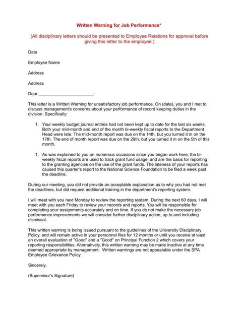 The following termination letter samples are examples only. Attendance Warning Letter Templates 10 Free Samples ...