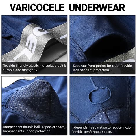 Binbeiv Mens Varicocele Underwear For Scrotal Testicle Support