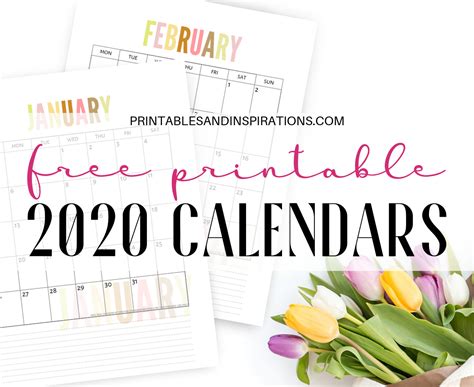 Pick 2020 Calligraphy Calender Printable Calendar Printables Free Blank