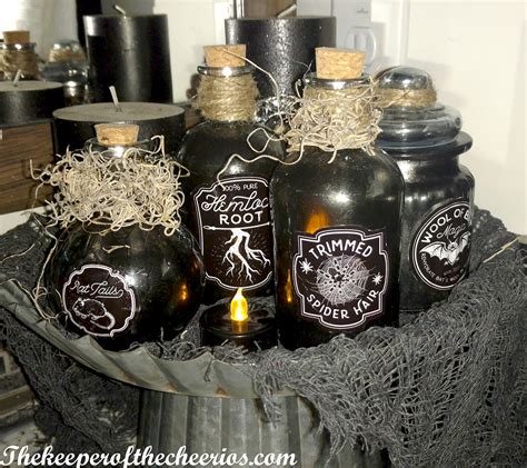 Diy Halloween Apothecary Jars The Keeper Of The Cheerios