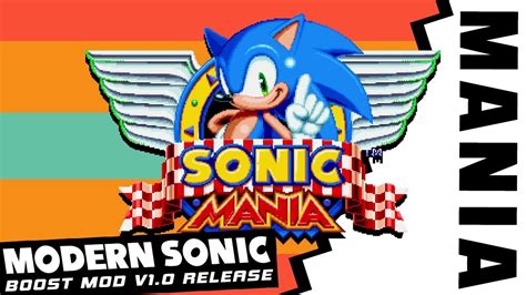 Sonic Mania Modern Sonic Wboost Mod Youtube