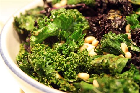 sauteed kale with toasted pine nuts primal palate paleo recipes