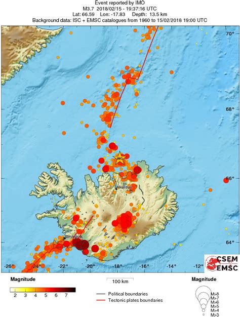 Intense Earthquake Swarm At Tjörnes Fracture Zone Iceland The Watchers