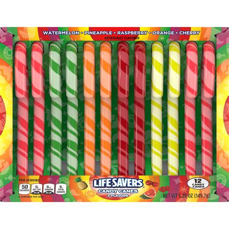 Lifesavers Christmas Candy Assorted Candy Canes 528 Oz Box 12