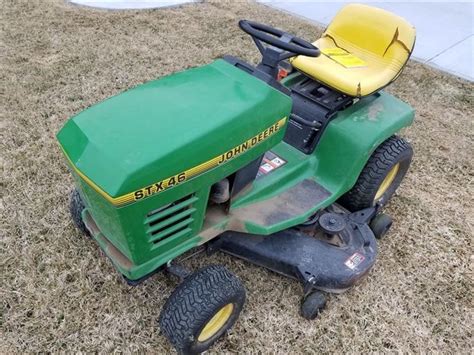 John Deere Stx46 Riding Lawn Mower Bigiron Auctions