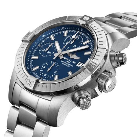 Avenger Chronograph 43 Stainless Steel Blue A13385101c1a1 Breitling