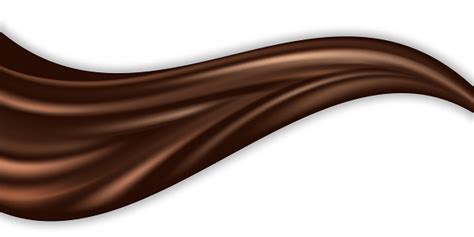 Gelombang Pusaran Cokelat Terisolasi Cokelat Susu Krim Gelombang Bengkok Aliran Warna Coklat Tua