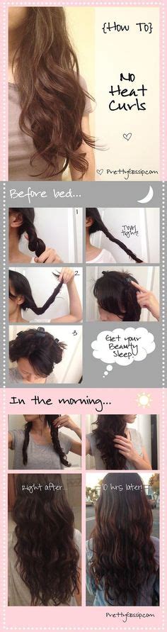 How To Get Spiral Curls Without Heat Overnight Tight Curls With Straws Hair Pinterest