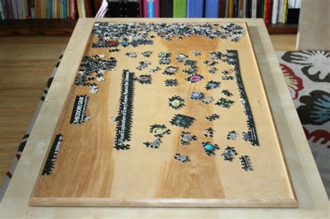 This table should never have much weight placed on it, but using it as a game table will be perfectly fine. 13 Fun DIY Puzzle Table Plans You Can Build Easily - The ...