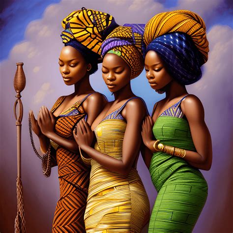 3 Beautiful African Women Praying Creative Fabrica