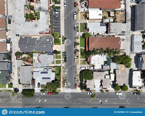 Aerial View Of North Park Neighborhood In San Diego California Stock