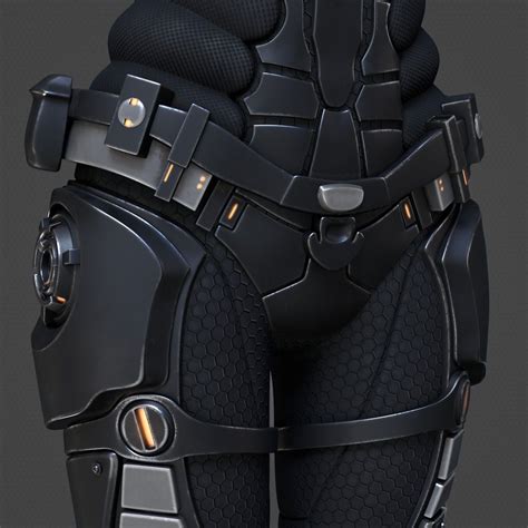 3d Sci Fi Suit Female Futuristic Armour Sci Fi Clothing Armor Concept
