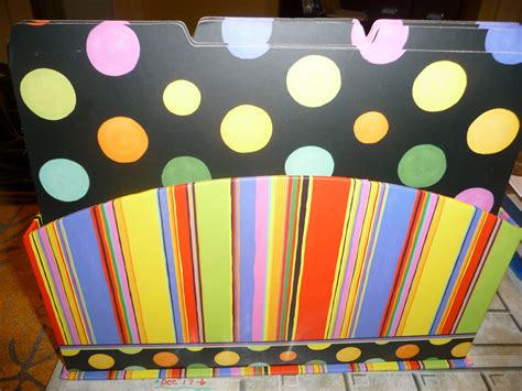 Brightly Decorated File Folders And Decorated File Holding Etsy