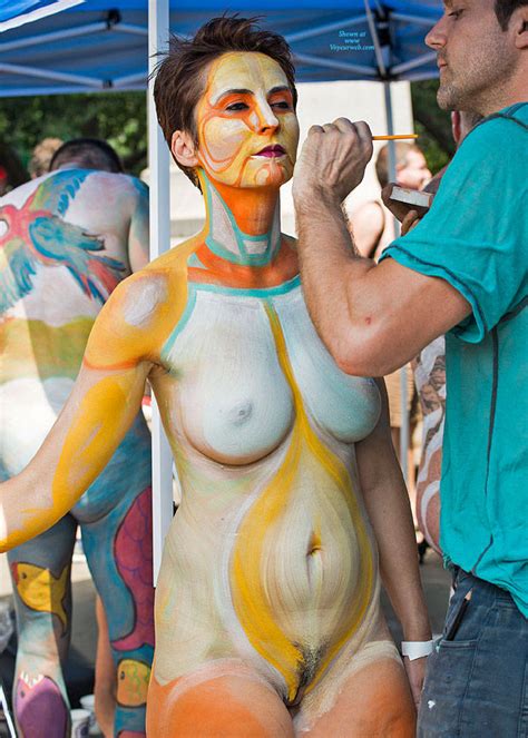 Body Painting New York City On A July Saturday November