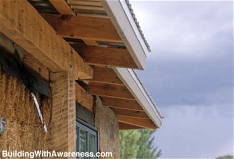 Most metal roofing is installed with little or no overhang either on eaves or gable edges because it tends to bend under heavy weights. Green Building Tips - Building with Awareness