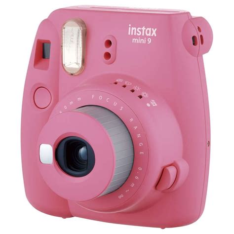 Câmera Instantânea Fuji Instax Mini 9 Rosa Flamingo Fuji Film Cx 1 Un