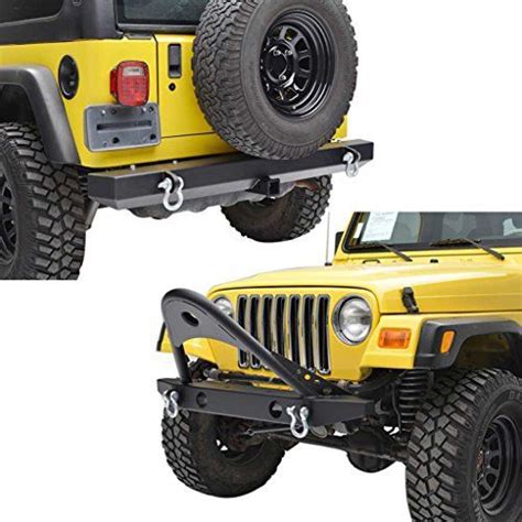 Yj Tj Jeep Wrangler Front And Rear Bumper Combo With Stinger Jeep
