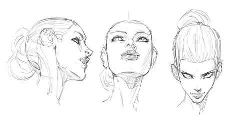 Getting Perspective On The Female Head Perspective Sketch Face