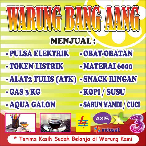 Free font for commercial use. Contoh Spanduk Warkop - 10 Contoh Desain Spanduk Warung ...