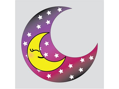 Kawaii Star Moon Illustration 02 Graphic By Intanseptianakartika