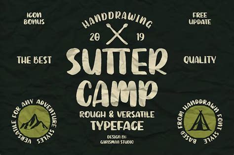 30 Best Camping Fonts For Nature Themed Designs