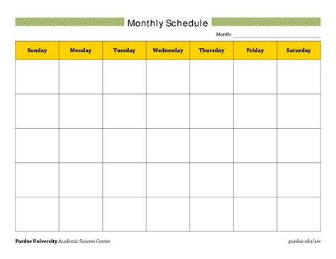 Monthly Schedule Template Excel Fresh Monthly Schedule Template Excel
