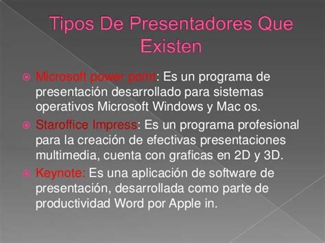 Tipos De Presentador De Diapositivas Ajore