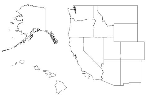 West Region Us State Capitals And Abbreviations Diagram Quizlet