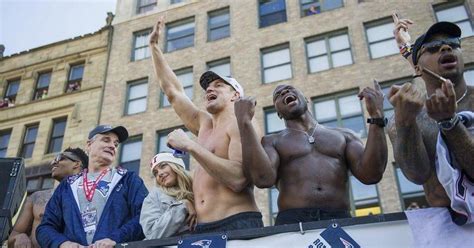 Gronk Gets Bonked By Beer Can During Super Bowl Parade News