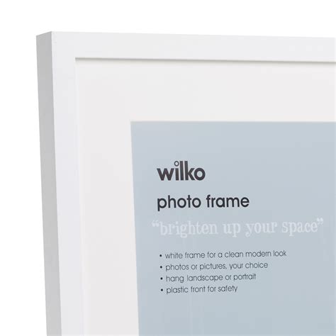 Wilko White Photo Frame 20 X 16 Inch Wilko