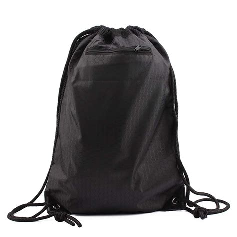 Nylon Drawstring Bag With Zip Ds3 Greenworks Eco Bags Malaysia