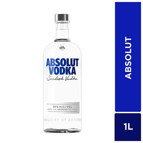 Absolut Vodka 1000ml Tiendas Metro