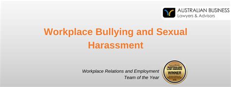 Workplace Bullying And Sexual Harassment Abla