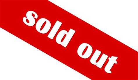 Sold Out Png Transparent Image Download Size 6000x3500px