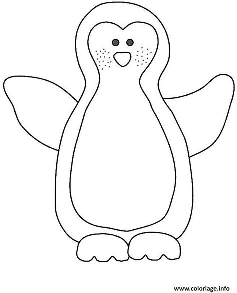 Coloriage Pingouin Simple Dessin Pingouin à imprimer
