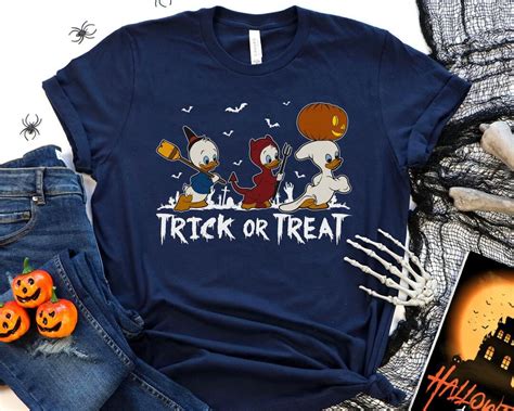 Trick Or Treat Ducktales Huey Dewey And Louie T Shirt Etsy