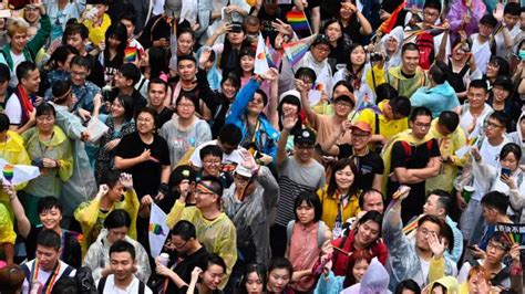 One of the voters, yongyu wang, explained his view on the issue. Taiwan's parliament approves same-sex marriages in first ...