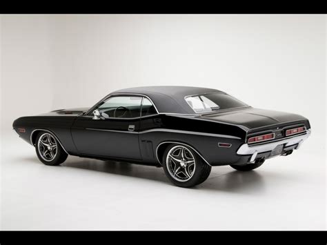 1971 Dodge Challenger Rt Muscle Car By Modern Muscle Rear Angle
